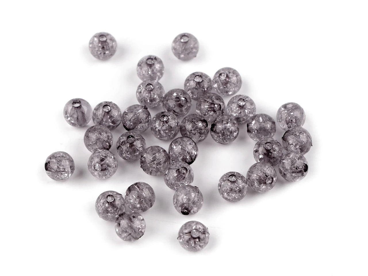 Plastmasas pērlītes Ø8 mm 30 g| dažādu toņu