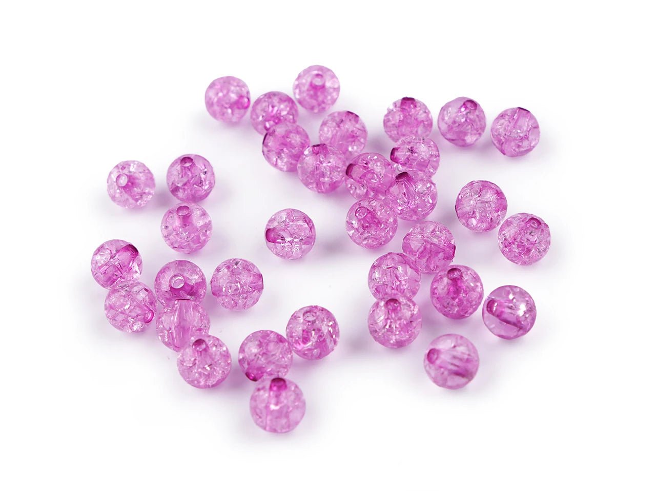 Plastmasas pērlītes Ø8 mm 30 g| dažādu toņu