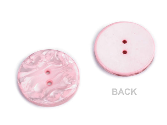 Image avec boutons en plastique 35 mm crème – disponible chez les tissus de Charlotte