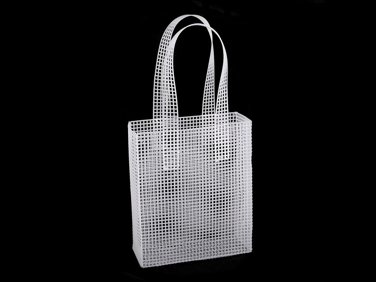 Plastmasas režģis (kanva) somas izgatavošanai | 20 × 24 × 8 cm | Ar rokturiem