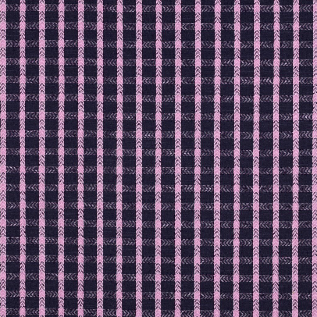 Bild mit Premium-Stoff aus 100 % Baumwolle, blau und rosa kariert – online erhältlich bei Šarlotes audumi