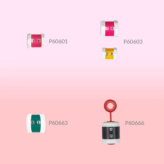 Attēls ar Rindu skaitītājs Pony S un L izmērs – precīzai adīšanai (2.00–7.50 mm) – pieejams Šarlotes audumi