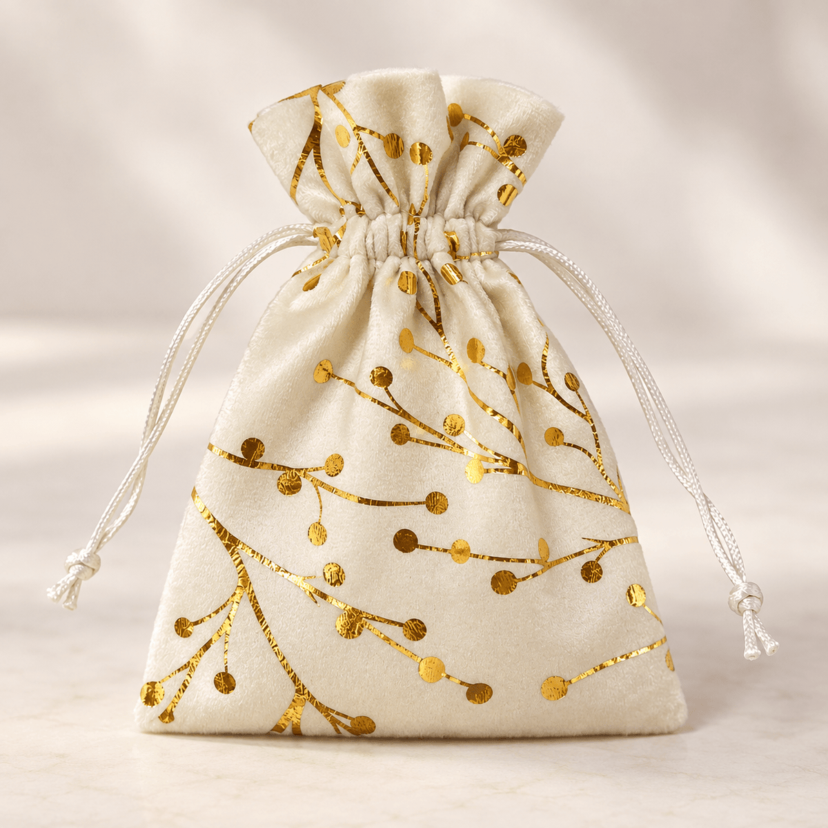 Bild von Samt-Geschenksäckchen 13x18 cm – online erhältlich bei Šarlotes audumi