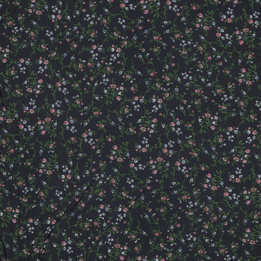 Šifons - smalks ziedu motīvs | 150 cm | 80 g/m²