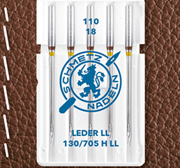 Šujmašīnu adatas ādai SCHMETZ LEATHER - Nr.110 (5gab.)