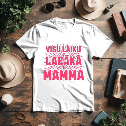 Attēls ar T - krekls "Visu laiku labākā mamma" | Dāvana svētkos – pieejams Šarlotes audumi