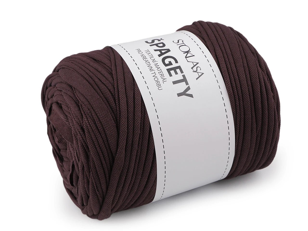 Bild mit T-Shirt | Spaghettigarn - 700g / 120m – online erhältlich bei Šarlotes audumi