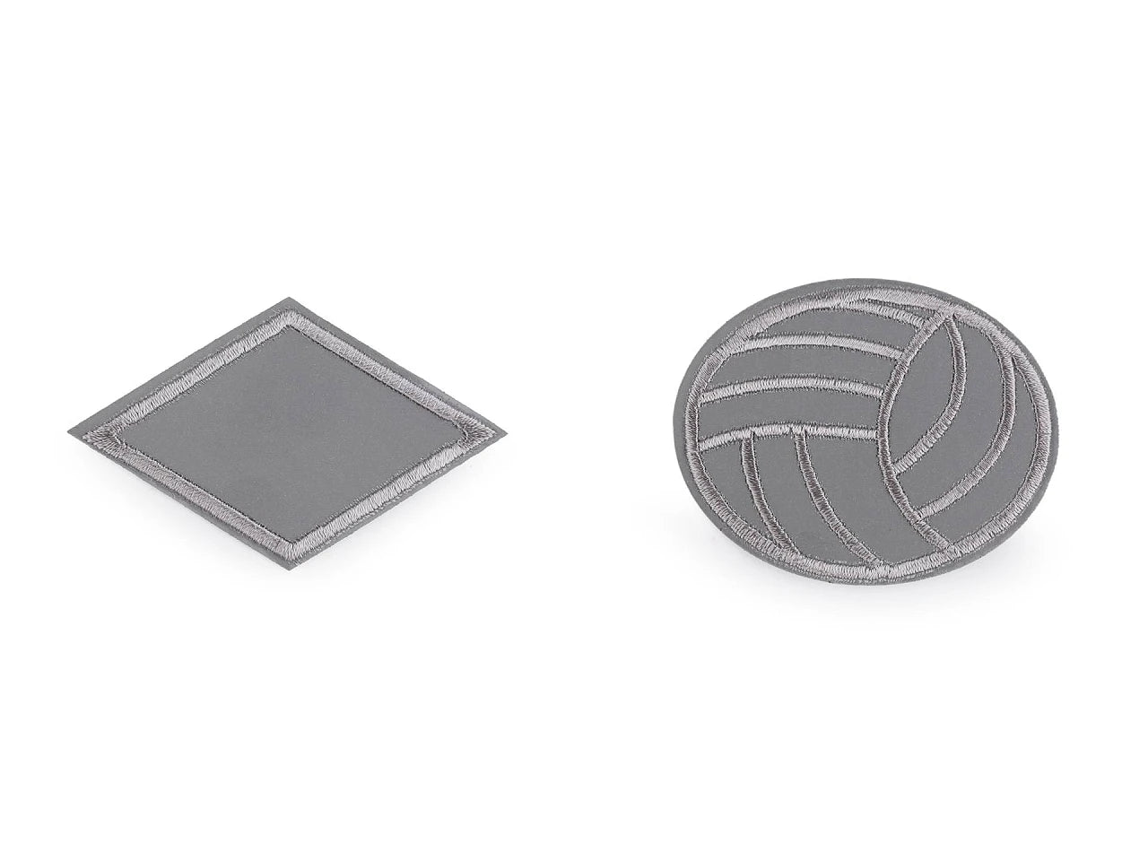 Attēls ar Uzgludināmie atstarotāji, aplikācijas | dažādas formas un izmēri – pieejams Šarlotes audumi