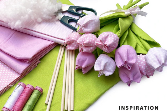 100% Cotton fabric - white dots on a pink background (4 mm) 130 g/m²