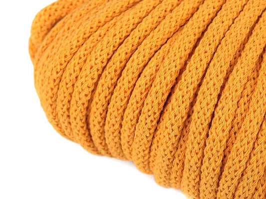 Kokvilnas aukla 5mm (10 m iepakojums)-medus dzeltena