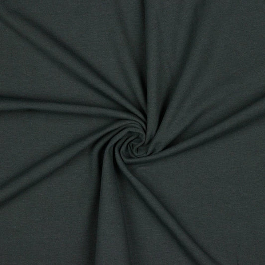 Plānā kokvilnas trikotāža-tumši pelēka 215 g/m²