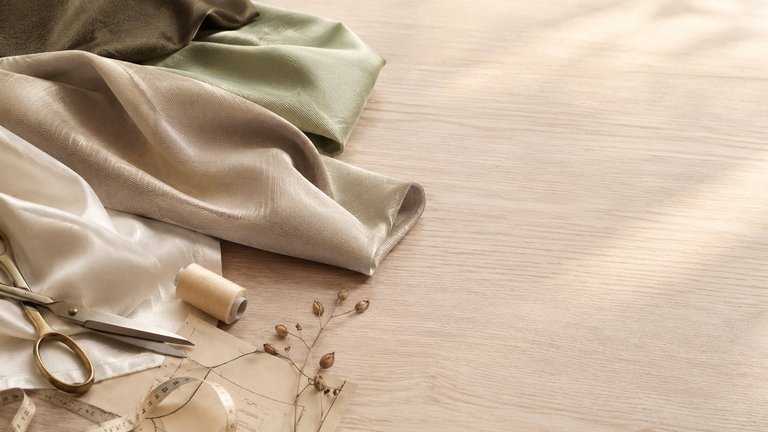Tissu de soie dense à surface côtelée pour un projet de couture élégant