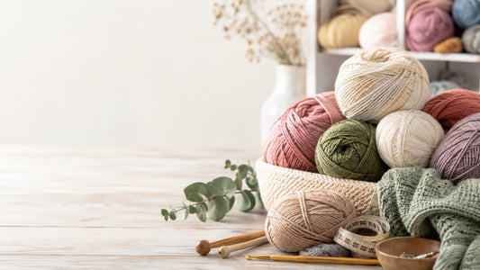 Yarn shop in Cēsis with a variety of yarns for knitting and crocheting