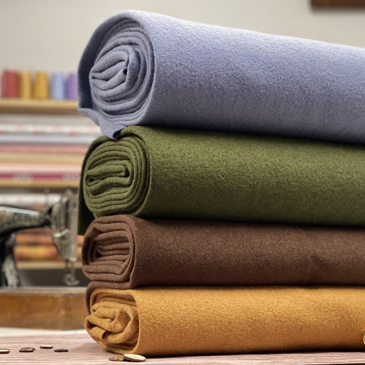 100% Wool fabrics
