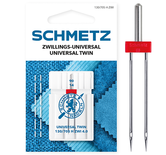 Double universal sewing machine needles 130/705 H