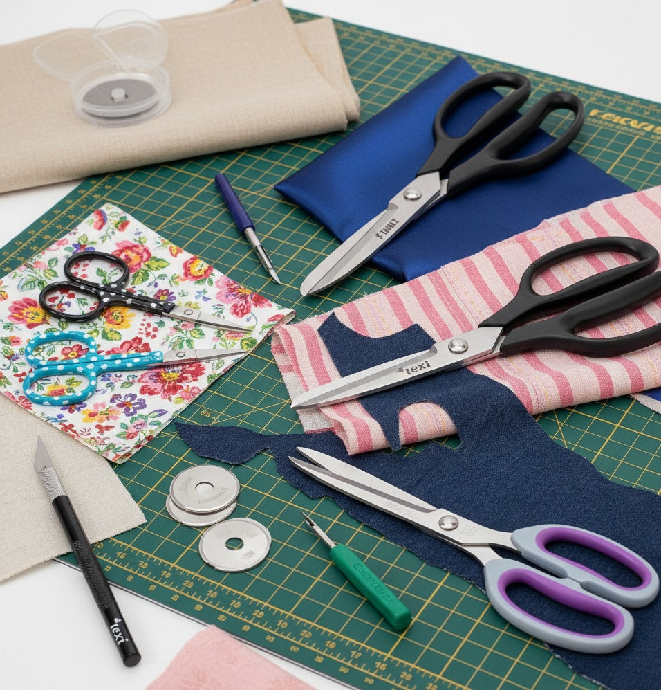 Scissors, knives, and seam rippers