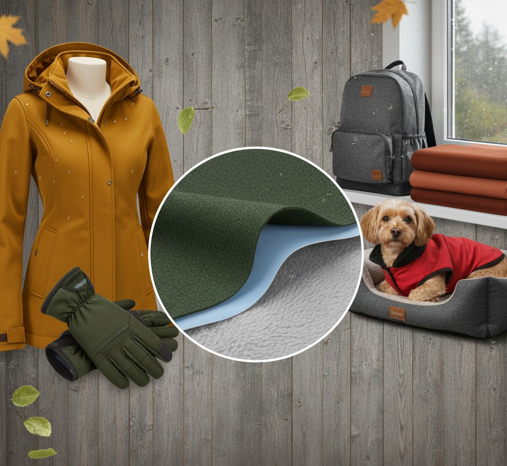 Softshell fabric with print