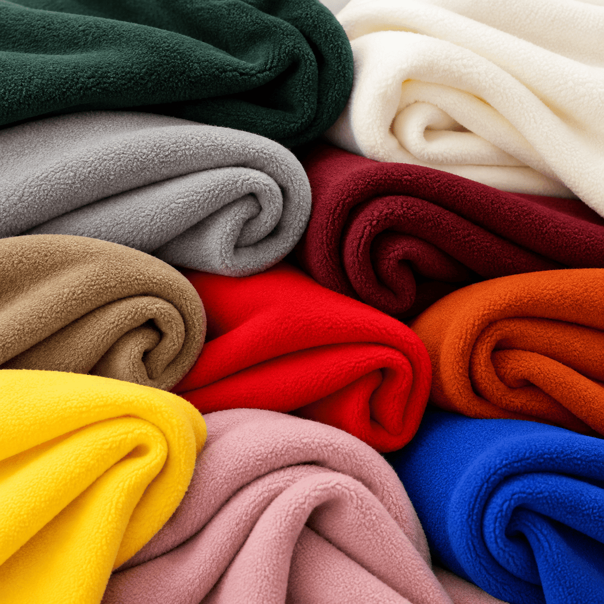 Anti-Pilling-Fleece in verschiedenen Farben mit weicher, flauschiger Oberfläche für Jacken, Pullover, Decken, Mützen und Futterstoffe