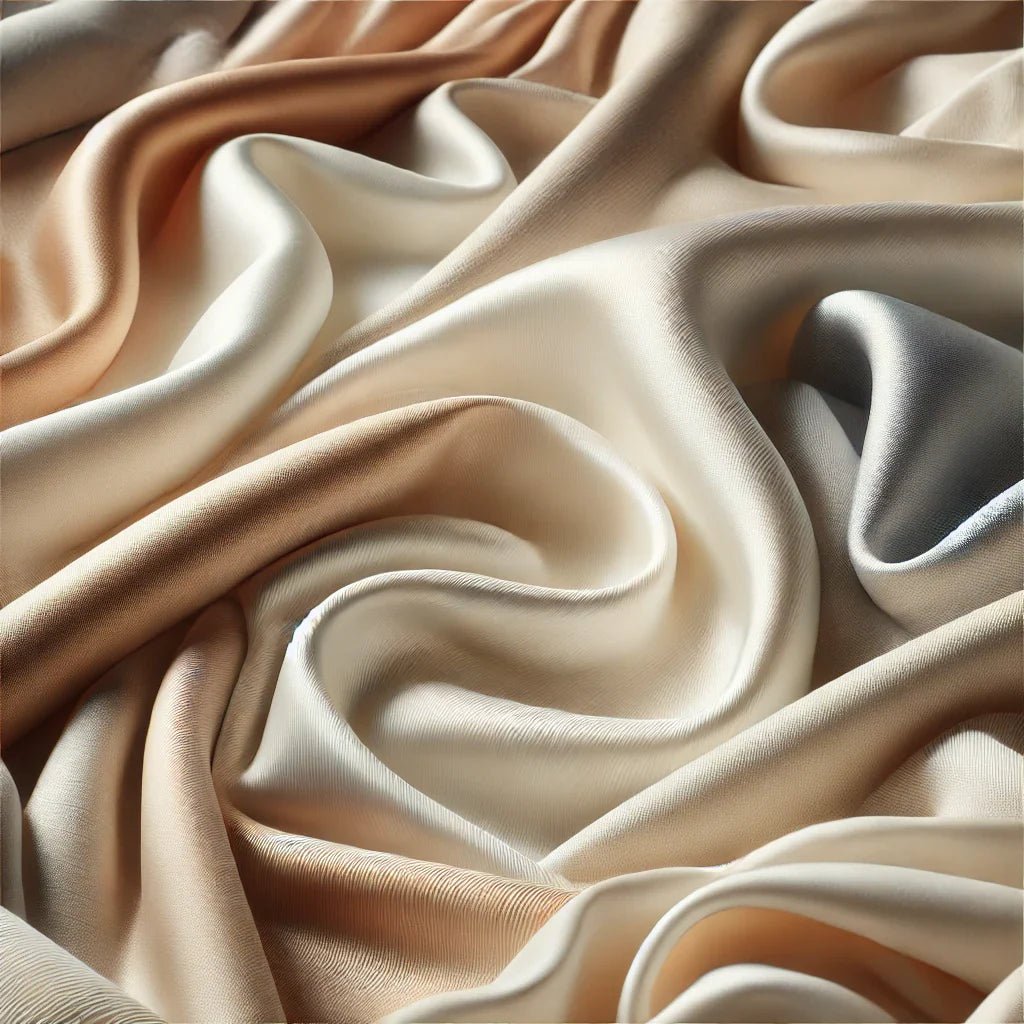 Fabrics with silk