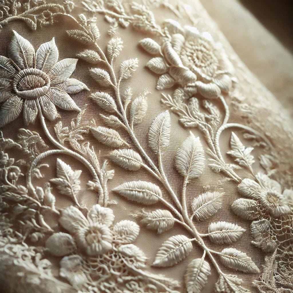 Embroidered lace
