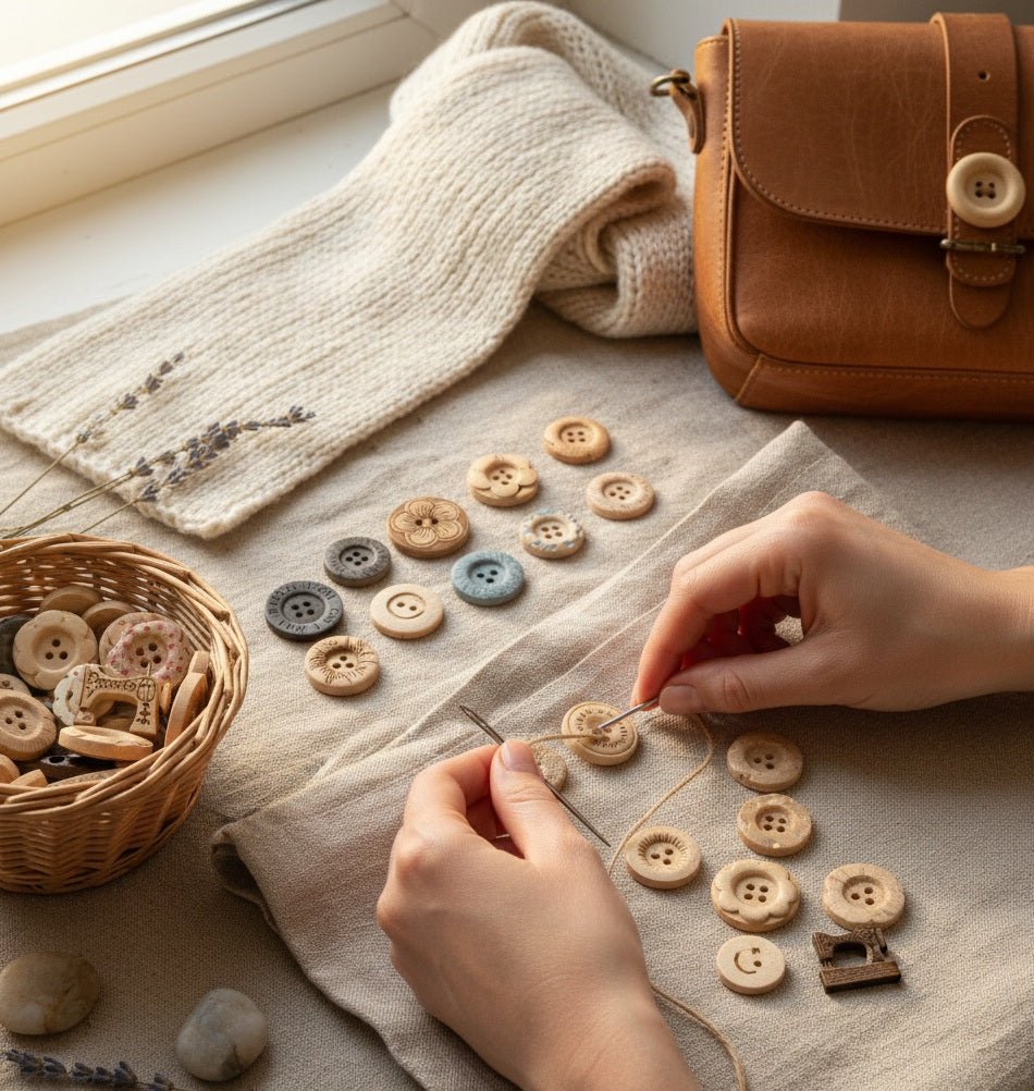 Wooden buttons