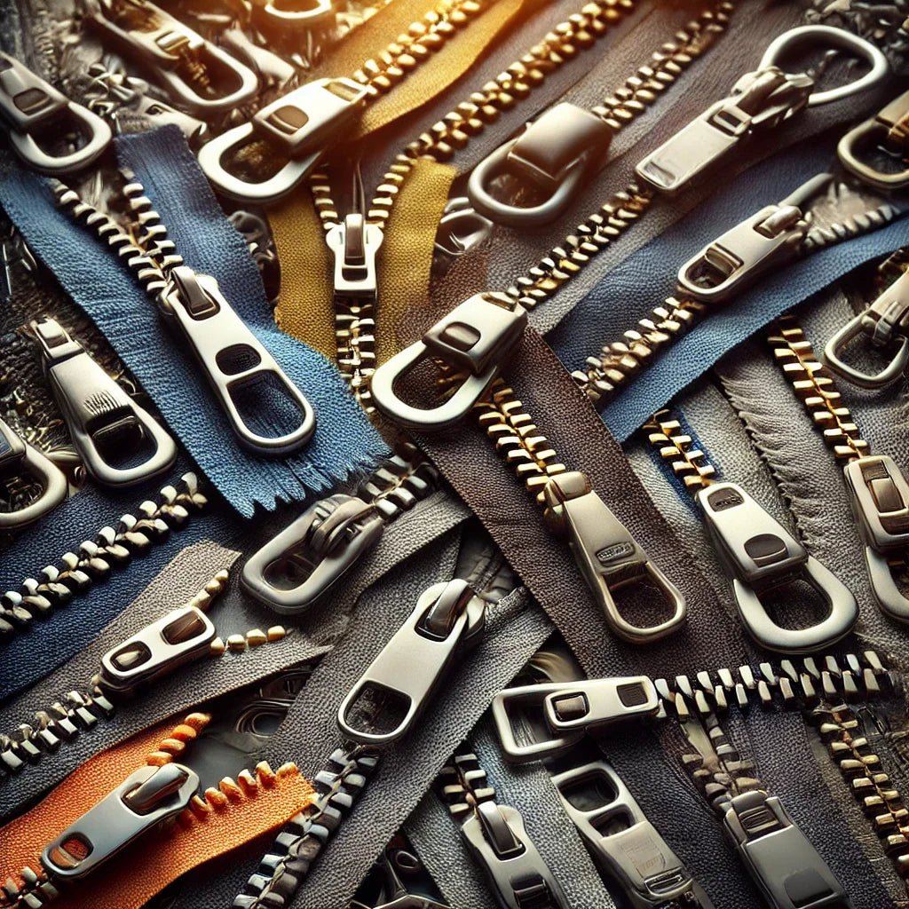 Metal zippers