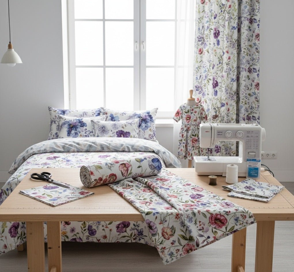 Wide 100% Cotton fabrics with print