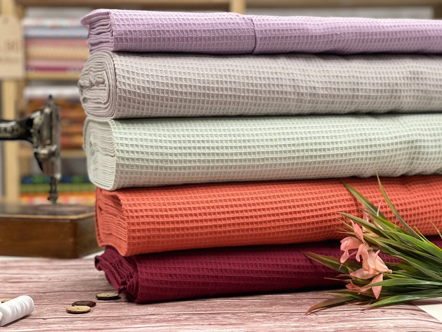 Waffle fabric