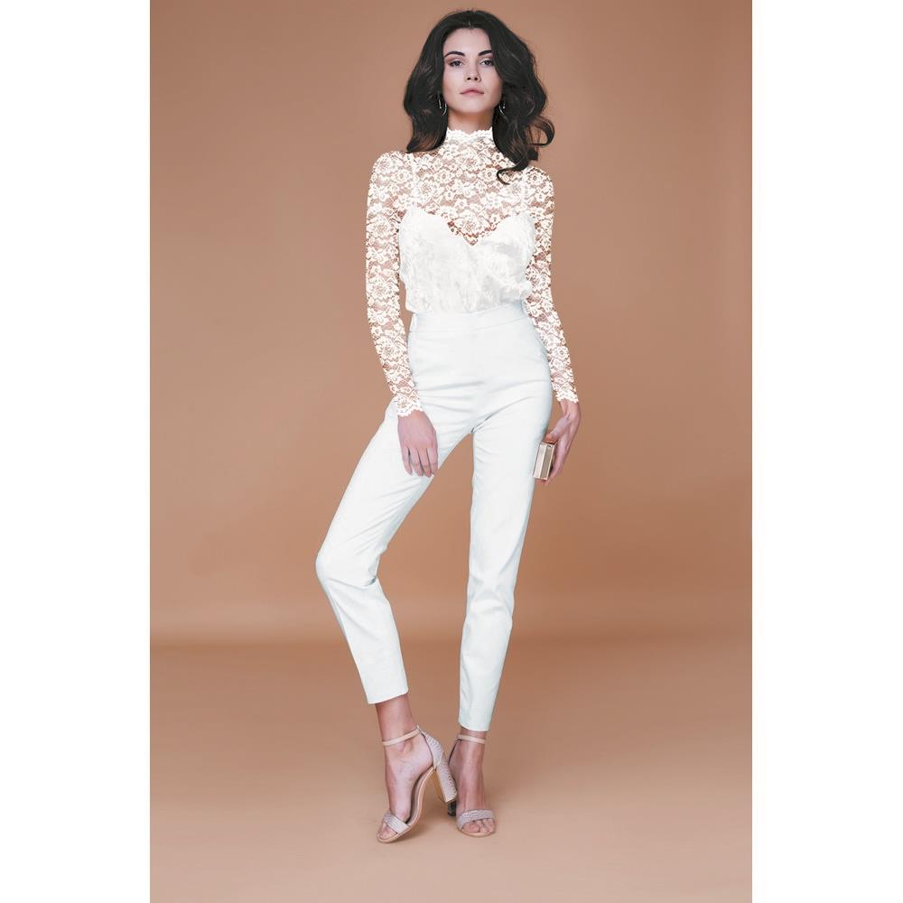 Lace fabric-milk white 130 g/m²