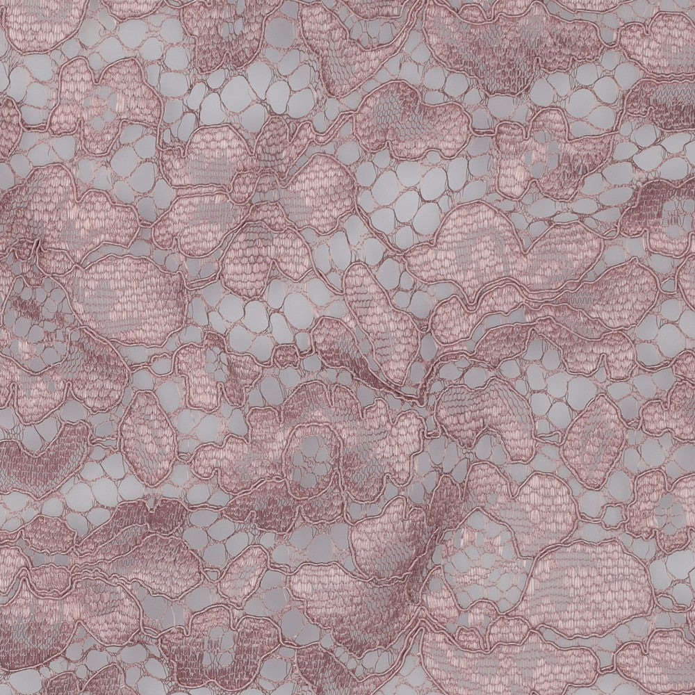 Lace fabric - smoky lilac 130 g/m²