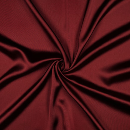 Satin mit Elasthan – Bordeauxrot