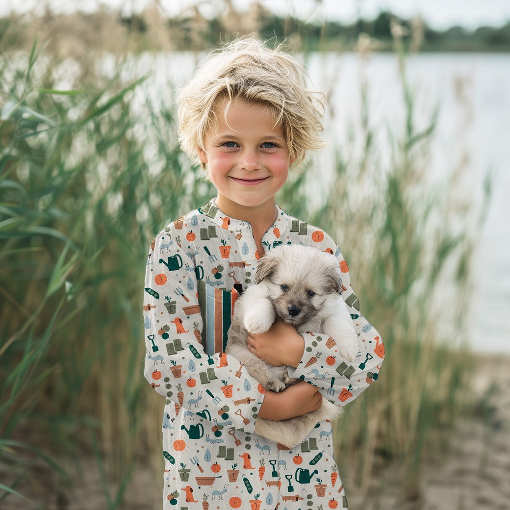 Premium 100 % Baumwollstoff – Gartenleben