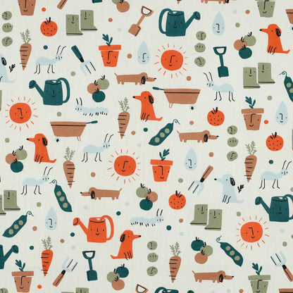 Premium 100 % Baumwollstoff – Gartenleben