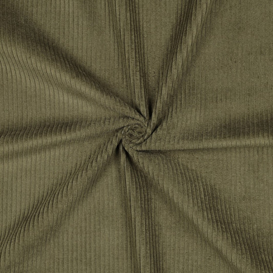 Cotton velvet - moss green 280 g/m²