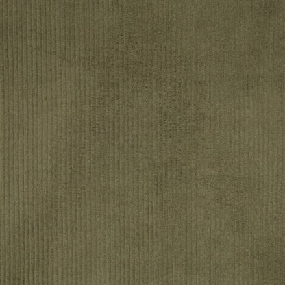 Velours côtelé en coton vert mousse 280 g/m²