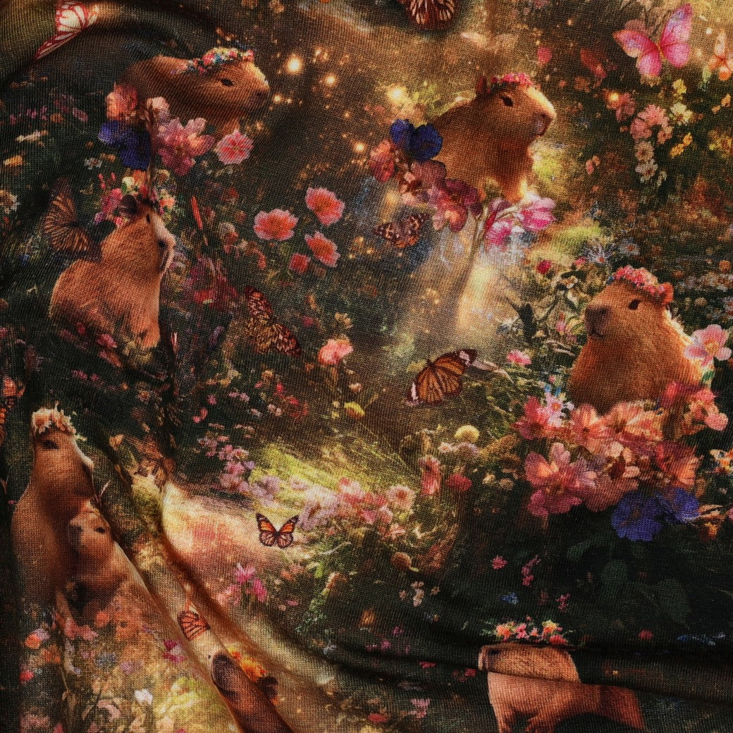 Kokvilnas trikotāža-kapibaras 200 g/m²