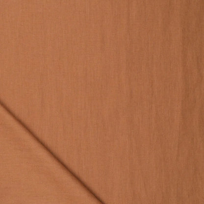 100% weich gemachter Leinenstoff - Cognac 165 g/m²