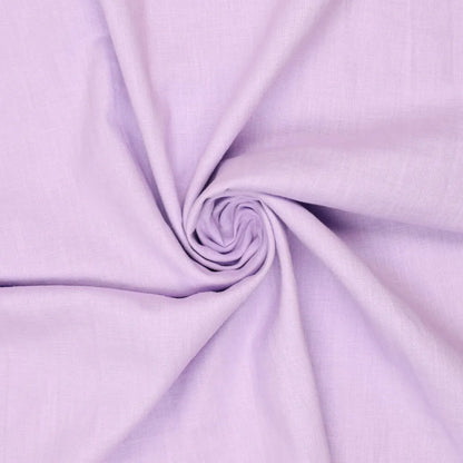 100% weichgemachter Leinenstoff – Fliederlila 165 g/m²