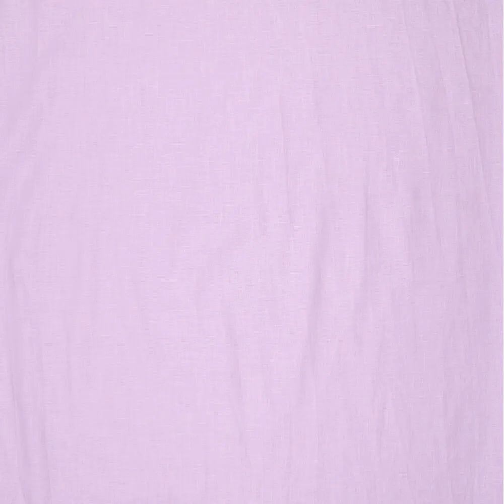 100% weichgemachter Leinenstoff – Fliederlila 165 g/m²