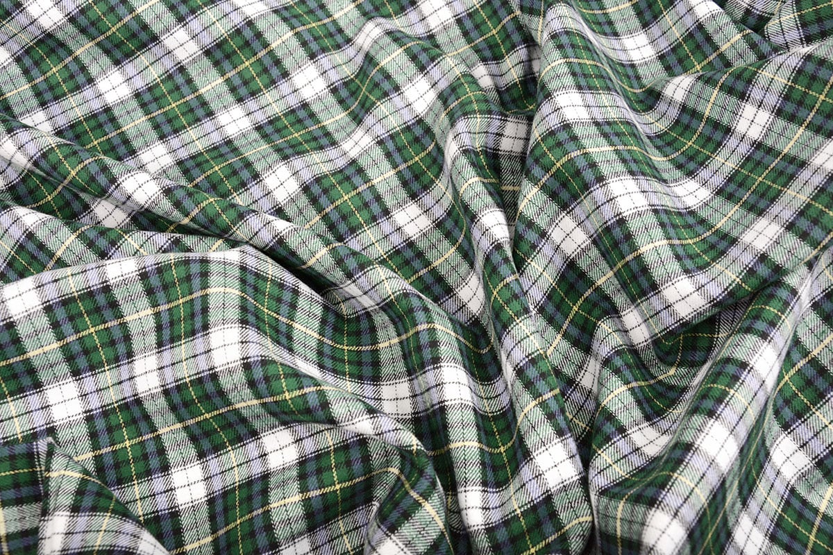 Flannel-green checkered 120 g/m²