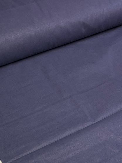 Tissu 100 % coton - bleu lilas asphalte 125 g/m²
