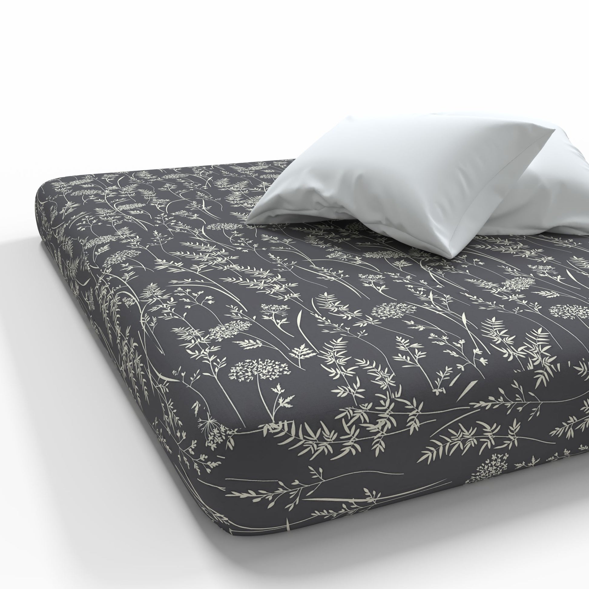 Attēls ar 100% Kokvilnas audums - botāniskais raksts 220cm 146 g/m² – pieejams Šarlotes audumi