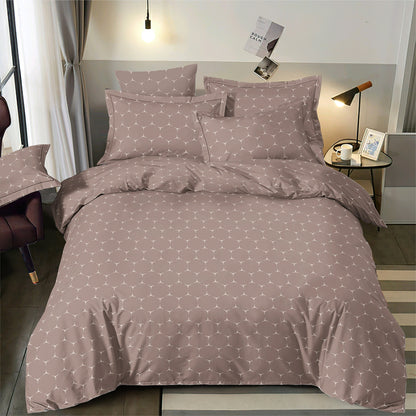 Tissu 100 % coton - motif abstrait marron 220 cm 146 g/m²
