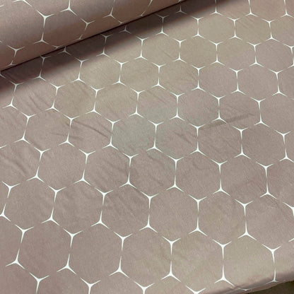 Tissu 100 % coton - motif abstrait marron 220 cm 146 g/m²