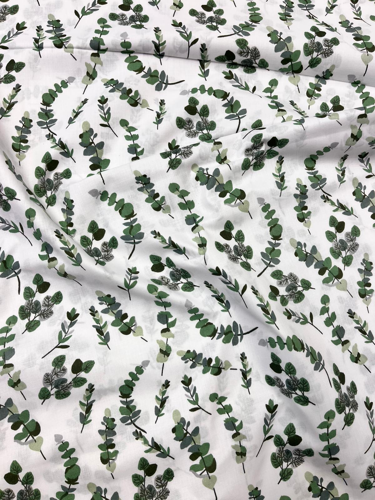 Attēls ar 100% Kokvilnas audums - eikalipti 125 g/m² – pieejams Šarlotes audumi