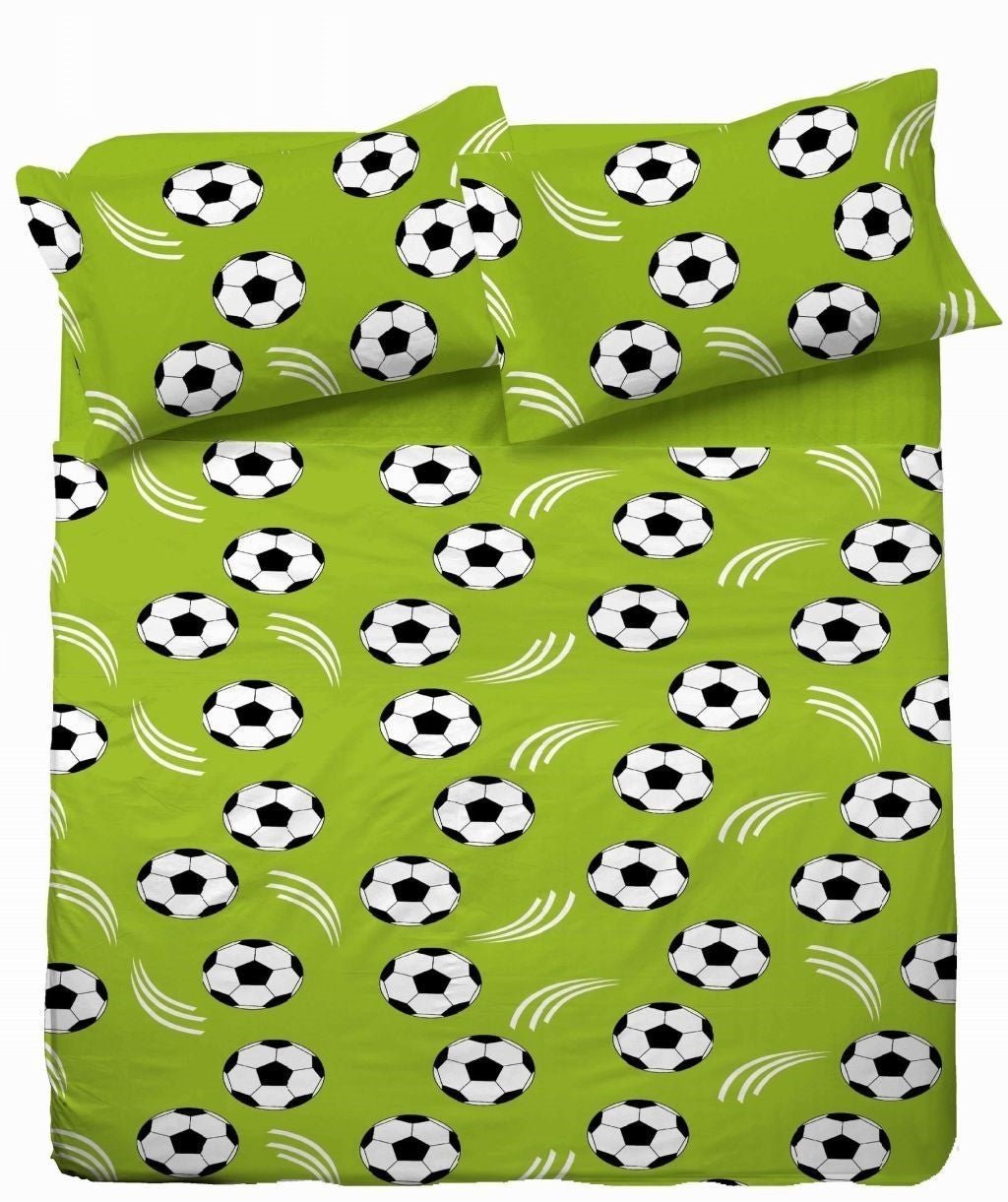 Bild mit 100% Baumwollstoff – Fußball 125 g/m² – erhältlich bei Šarlotes audumi
