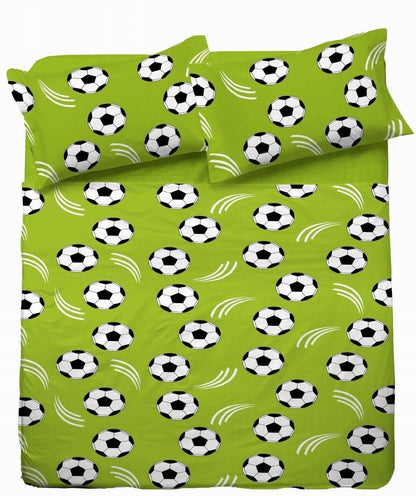Bild mit 100% Baumwollstoff – Fußball 125 g/m² – erhältlich bei Šarlotes audumi
