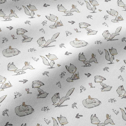 Image avec tissu 100 % coton - renard 125 g/m² – disponible chez Šarlotes audumi
