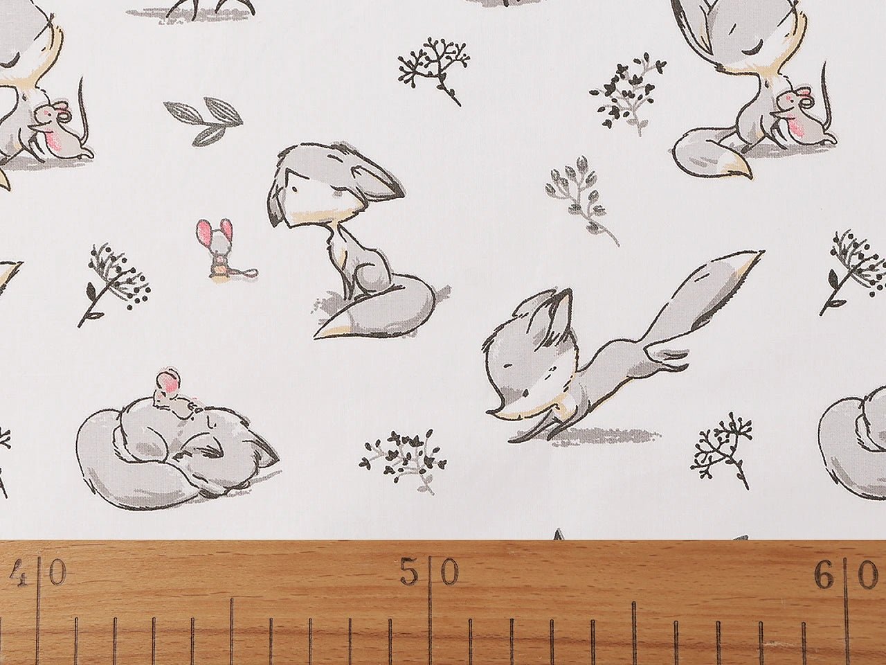 Attēls ar 100% Kokvilnas audums - lapsēns 125 g/m² – pieejams Šarlotes audumi