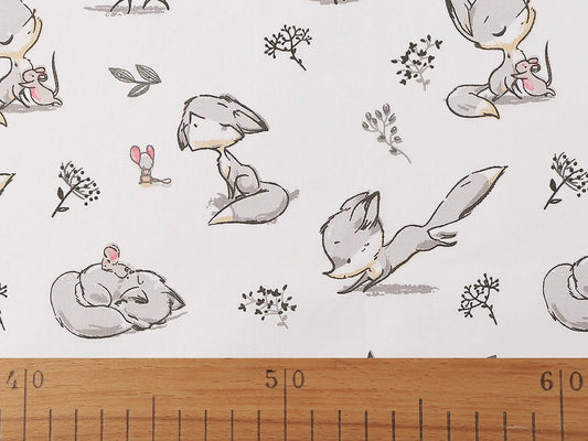 Attēls ar 100% Kokvilnas audums - lapsēns 125 g/m² – pieejams Šarlotes audumi